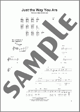 Just The Way You Are(Billy Joel) 楽譜 メロディ ダウンロード