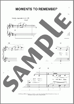 Moments To Remember (arr. Phillip Keveren)(The Four Lads) 楽譜 ピアノ（ソロ） ダウンロード