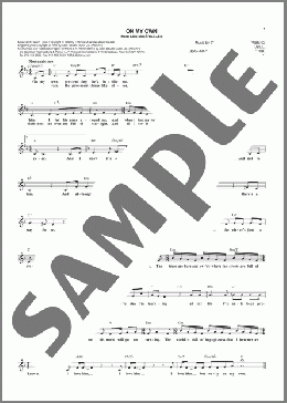 On My Own (from Les Miserables)(Boublil and Schonberg) 楽譜 その他 ダウンロード