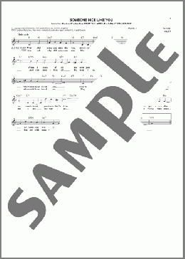 Someone Nice Like You(Leslie Bricusse) 楽譜 その他 ダウンロード