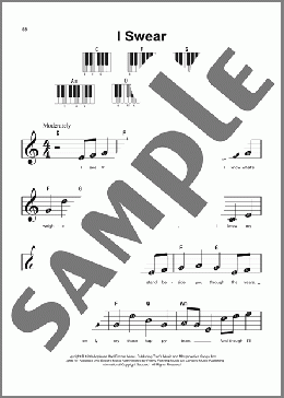 I Swear(John Michael Montgomery) 楽譜 ピアノ（ソロ） ダウンロード