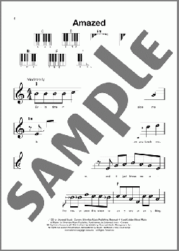 Amazed(Lonestar) 楽譜 ピアノ（ソロ） ダウンロード