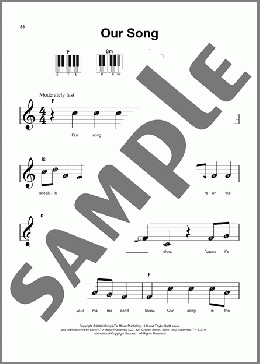 Our Song(Taylor Swift) 楽譜 ピアノ（ソロ） ダウンロード