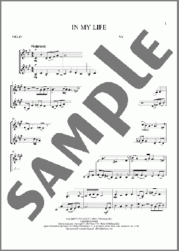 In My Life(The Beatles) 楽譜 その他 ダウンロード