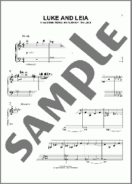 Luke And Leia (from Star Wars: Return of the Jedi)(John Williams) 楽譜 ピアノ（ソロ） ダウンロード