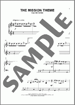 The Mission Theme(John Williams) 楽譜 ピアノ（ソロ） ダウンロード