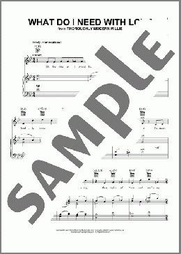 What Do I Need With Love (from Thoroughly Modern Millie)(Gavin Creel) 楽譜 その他 ダウンロード