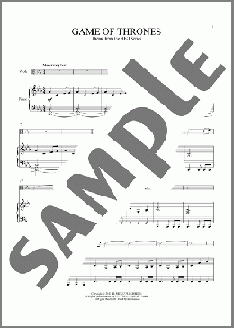 Game Of Thrones(Ramin Djawadi) 楽譜 その他 ダウンロード