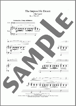 The Impossible Dream (The Quest) (from Man Of La Mancha)(Mitch Leigh) 楽譜 その他 ダウンロード