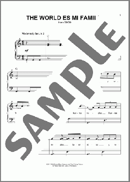 The World Es Mi Familia (from Coco)(Germaine Franco) 楽譜 その他 ダウンロード
