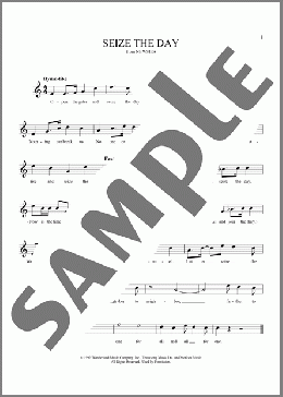 Seize The Day (from Newsies)(Alan Menken) 楽譜 その他 ダウンロード