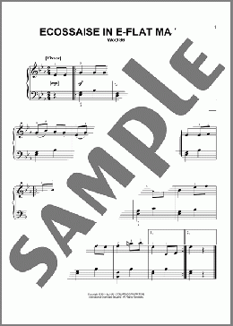 Ecossaise In E-Flat Major, WoO 86(Ludwig Van Beethoven) 楽譜 ピアノ（ソロ） ダウンロード