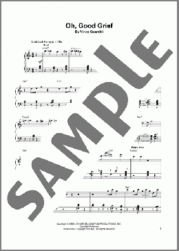 Oh, Good Grief(Vince Guaraldi) 楽譜 ピアノ（ソロ） ダウンロード