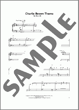 Charlie Brown Theme(Vince Guaraldi) 楽譜 ピアノ（ソロ） ダウンロード