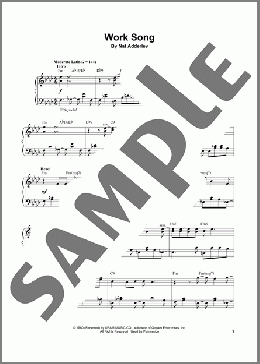 Work Song(Vince Guaraldi) 楽譜 ピアノ（ソロ） ダウンロード
