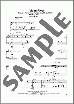 Moon River(Vince Guaraldi) 楽譜 ピアノ（ソロ） ダウンロード