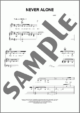 Never Alone (feat. Lady A)(Jim Brickman/Lady A) 楽譜 ピアノ & ボーカル & ギター ダウンロード