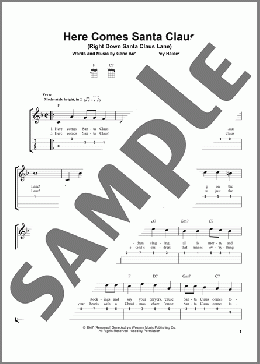Here Comes Santa Claus (Right Down Santa Claus Lane)(Gene Autry) 楽譜 その他 ダウンロード