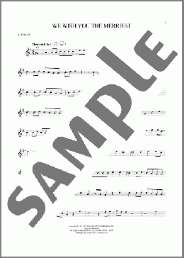 We Wish You The Merriest(Frank Sinatra) 楽譜 アルトサックス（ソロ） ダウンロード