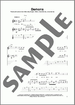 Demons(Imagine Dragons) 楽譜 ギター（その他） ダウンロード
