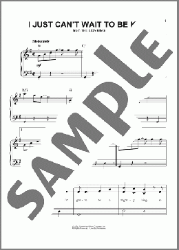 I Just Can't Wait To Be King (from The Lion King)(Elton John) 楽譜 その他 ダウンロード