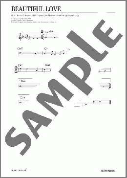 Beautiful Love(Victor Young/Haven Gillespie/Wayne King/Egbert Van Alstyne) 楽譜 メロディ 中級 ダウンロード