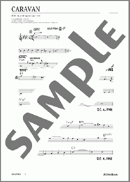 Caravan(Duke Ellington/Juan Tizol) 楽譜 メロディ 中級 ダウンロード