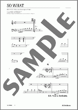 So What(Miles Davis/Christopher N. Hall) 楽譜 メロディ 中級 ダウンロード