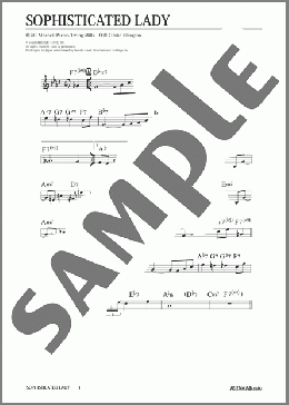 Sophisticated Lady(Duke Ellington) 楽譜 メロディ 中級 ダウンロード