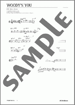 Woody'n You(Dizzy Gillespie) 楽譜 メロディ 中級 ダウンロード