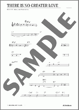 There Is No Greater Love(Isham Jones) 楽譜 メロディ 中級 ダウンロード