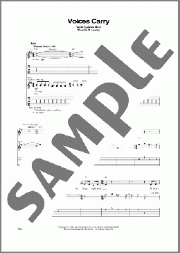 Voices Carry(til tuesday) 楽譜 ギター（ソロ） ダウンロード