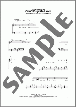 Can't Buy Me Love(The Beatles) 楽譜 その他 ダウンロード