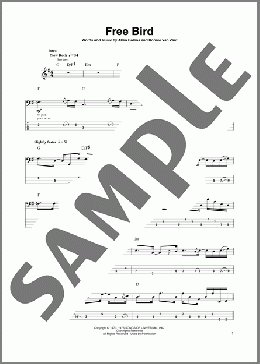 Free Bird(Lynyrd Skynyrd) 楽譜 ベース ダウンロード