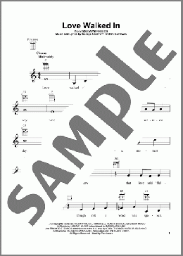 Love Walked In(George Gershwin) 楽譜 ウクレレ（弾き語り） ダウンロード