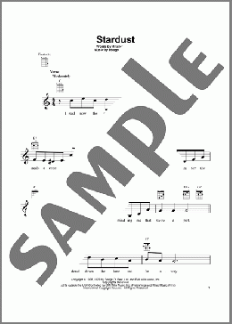 Stardust(Hoagy Carmichael) 楽譜 ウクレレ（弾き語り） ダウンロード