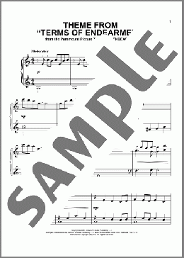 Theme From ”Terms Of Endearment”(Michael Gore) 楽譜 ピアノ（ソロ） ダウンロード