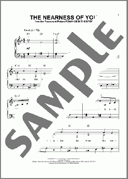 The Nearness Of You(Ned Washington/Hoagy Carmichael) 楽譜 ピアノ（ソロ） ダウンロード