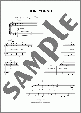 Honeycomb(Jimmie Rodgers) 楽譜 ピアノ（ソロ） ダウンロード