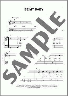 Be My Baby(Ronettes) 楽譜 ピアノ（ソロ） ダウンロード
