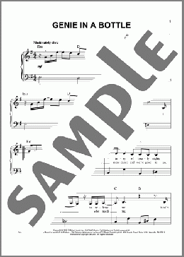 Genie In A Bottle(Christina Aguilera) 楽譜 ピアノ（ソロ） ダウンロード
