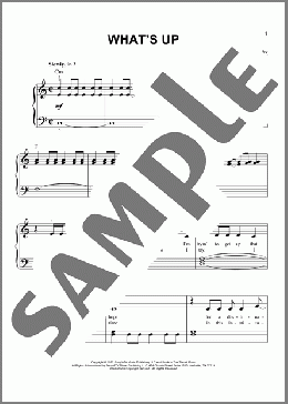 What's Up(4 Non Blondes) 楽譜 ピアノ（ソロ） ダウンロード
