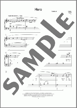 Hero (arr. Phillip Keveren)(Mariah Carey) 楽譜 ピアノ（ソロ） ダウンロード