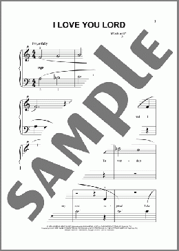 I Love You Lord (arr. Phillip Keveren)(Laurie Klein) 楽譜 その他 ダウンロード