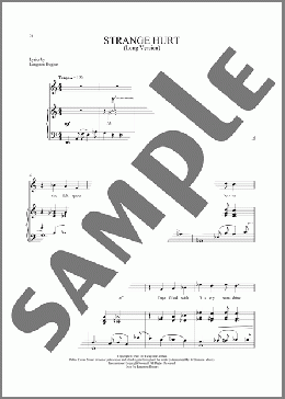Strange Hurt [Long version](Langston Hughes/Ricky Ian Gordon) 楽譜 ピアノ & ボーカル ダウンロード