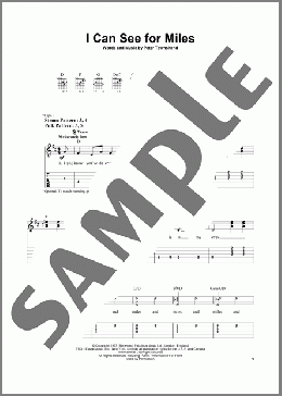 I Can See For Miles(The Who) 楽譜 ギター（ソロ） ダウンロード