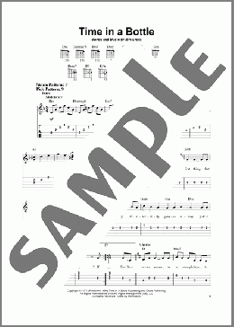 Time In A Bottle(Jim Croce) 楽譜 ギター（ソロ） ダウンロード