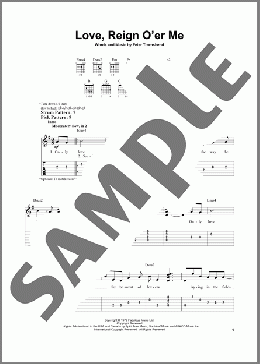Love, Reign O'er Me(The Who) 楽譜 ギター（ソロ） ダウンロード