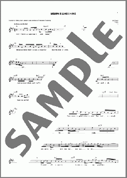 Memphis Lives In Me(Joe DiPietro) 楽譜 その他 ダウンロード