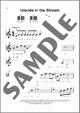 Islands In The Stream(Kenny Rogers & Dolly Parton) 楽譜 ピアノ（ソロ） ダウンロード